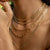 SAHIRA Callie Beaded Chain 20" Gold