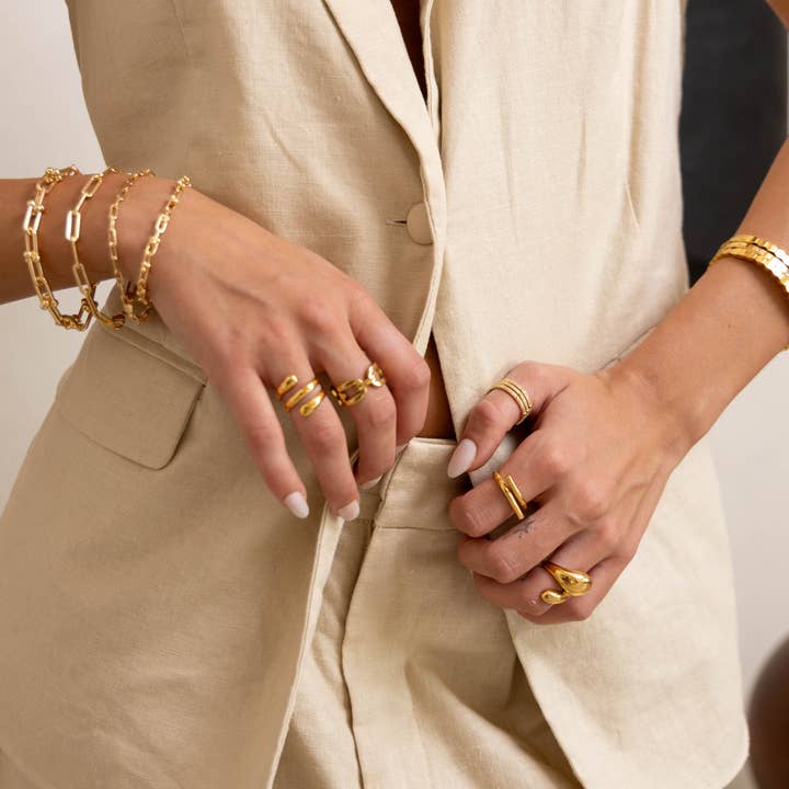 SAHIRA Carrie Paperclip Link Bracelet