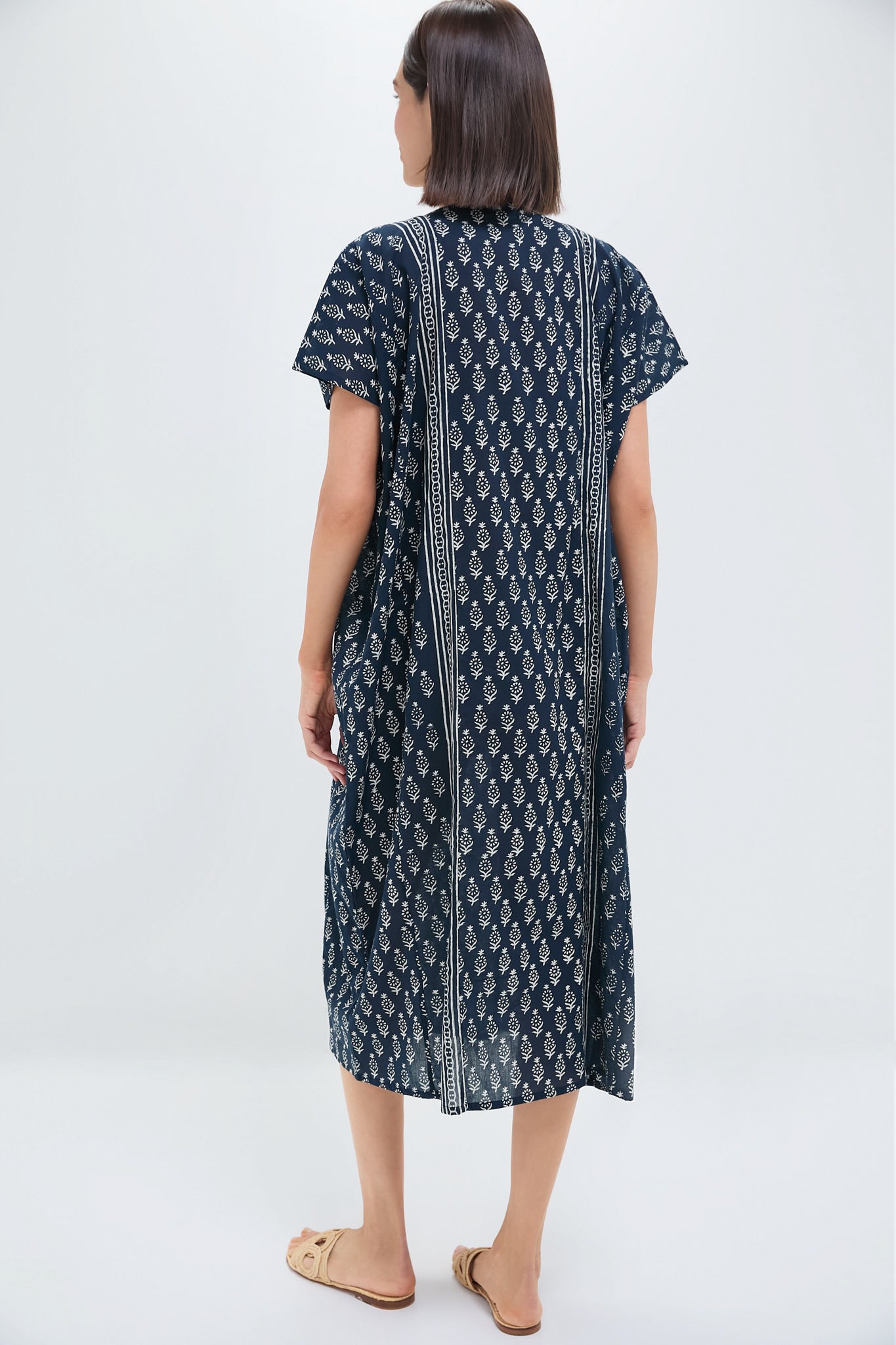 EMERSON FRY Francina Caftan in Marguerite Blue 2