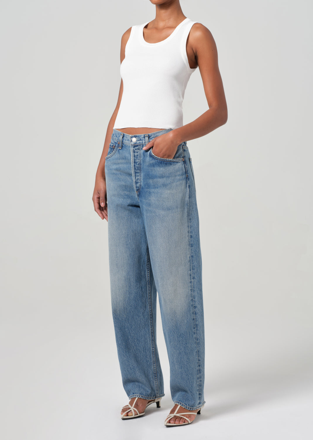 AGOLDE Shrunken Poppy Tank