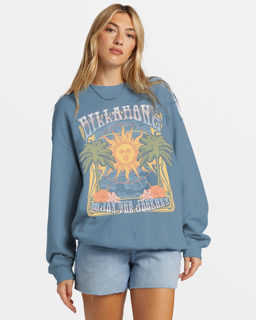 Billabong Ride In Sweatshirt Blue Shadow