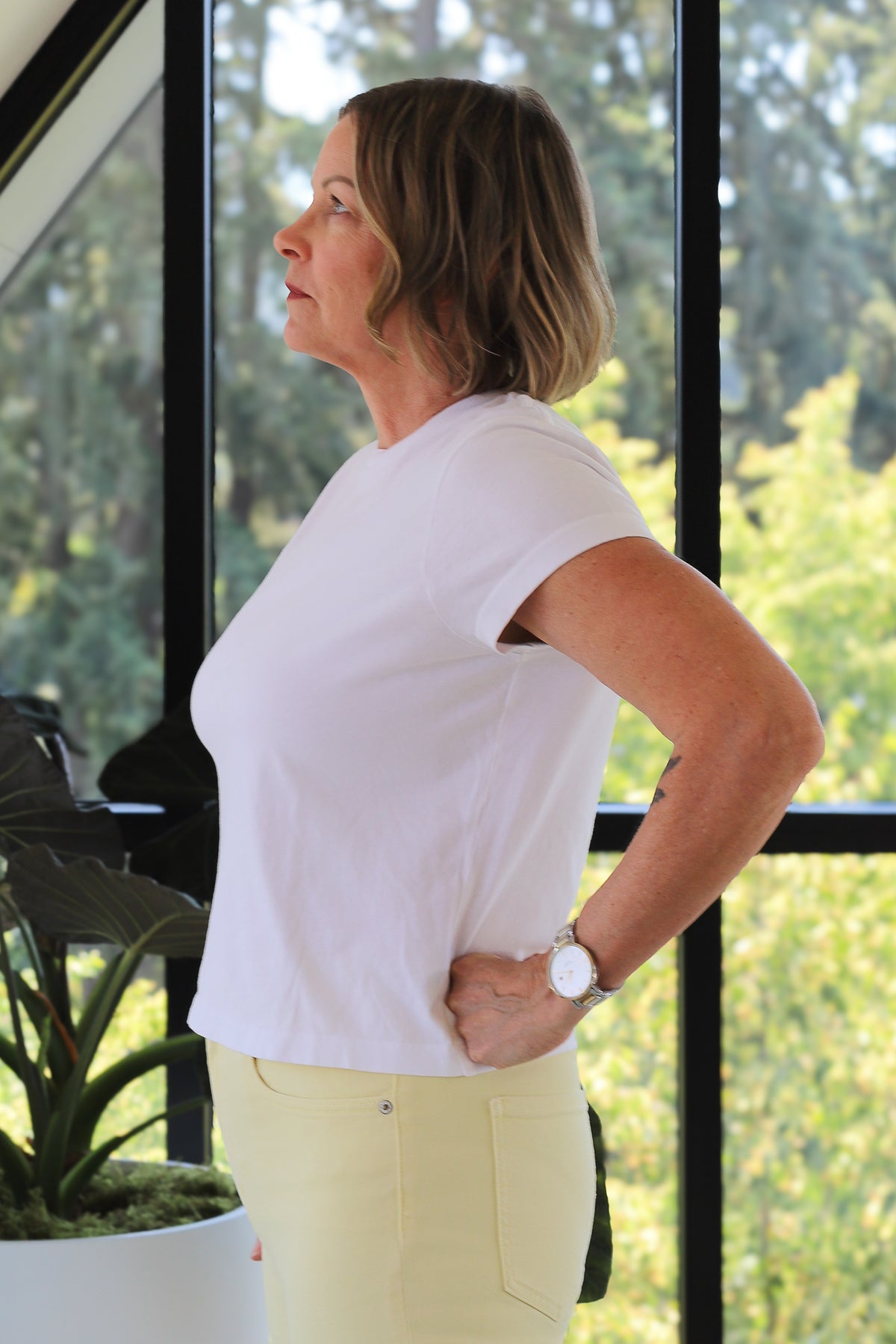 AGOLDE Adine Shrunken Tee