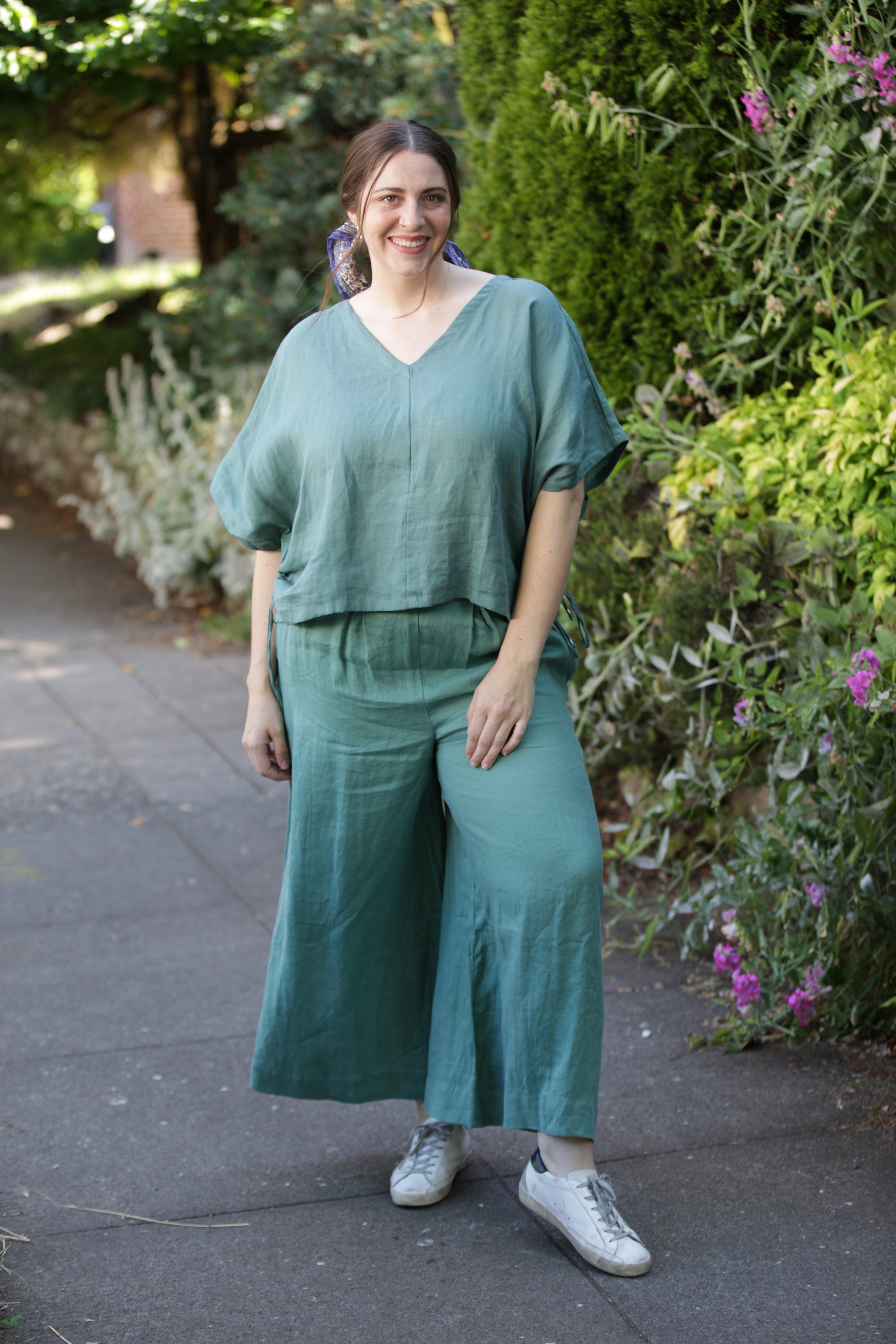 BEL KAZAN Isla Top in Seafoam