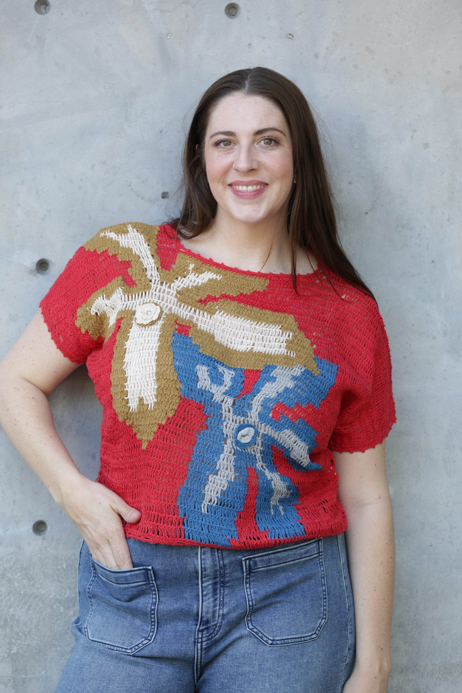 BEL KAZAN Yeva Top in  Cherry