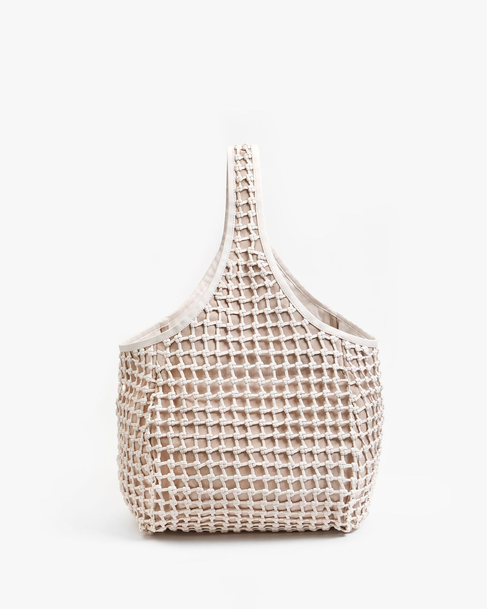 Clare V. Bando White Knot Leather