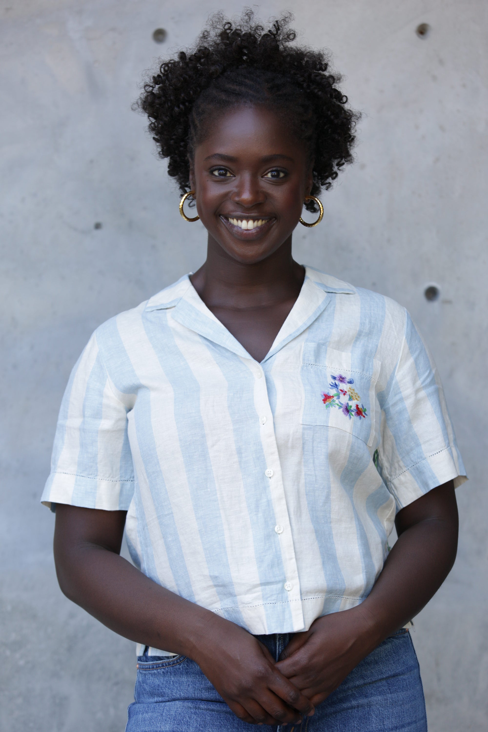 Birds of Paradis by Trovata Nico Shirt in Seaside Stripe