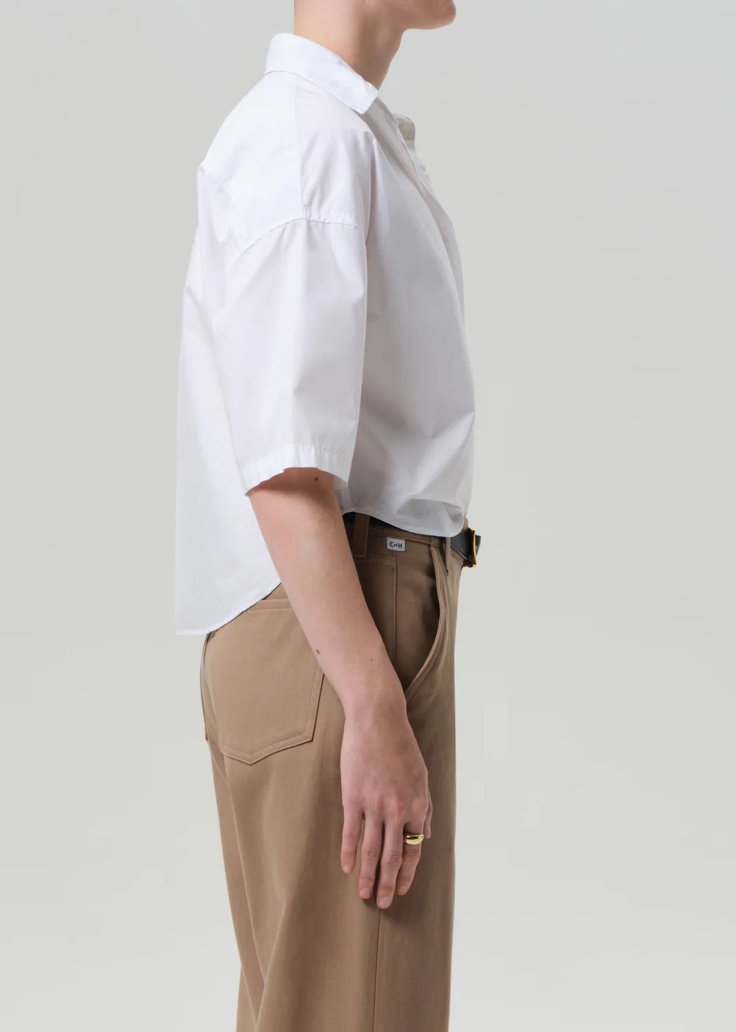 Citizens of Humanity Frances Cropped Cape Button Up