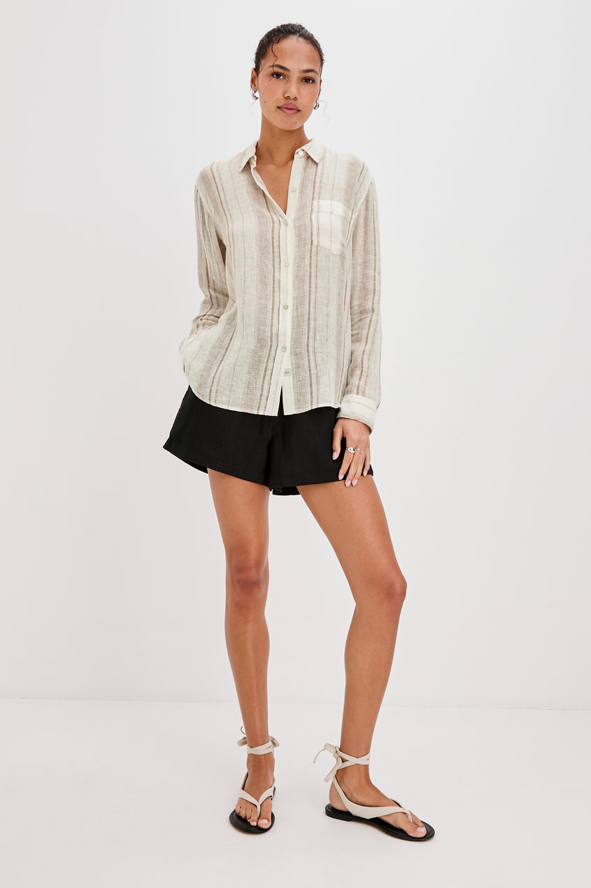 Rails Charli Button Down in Reims Stripe