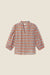 Birds of Paradis by Trovata Orly Blouse in Retro Grid