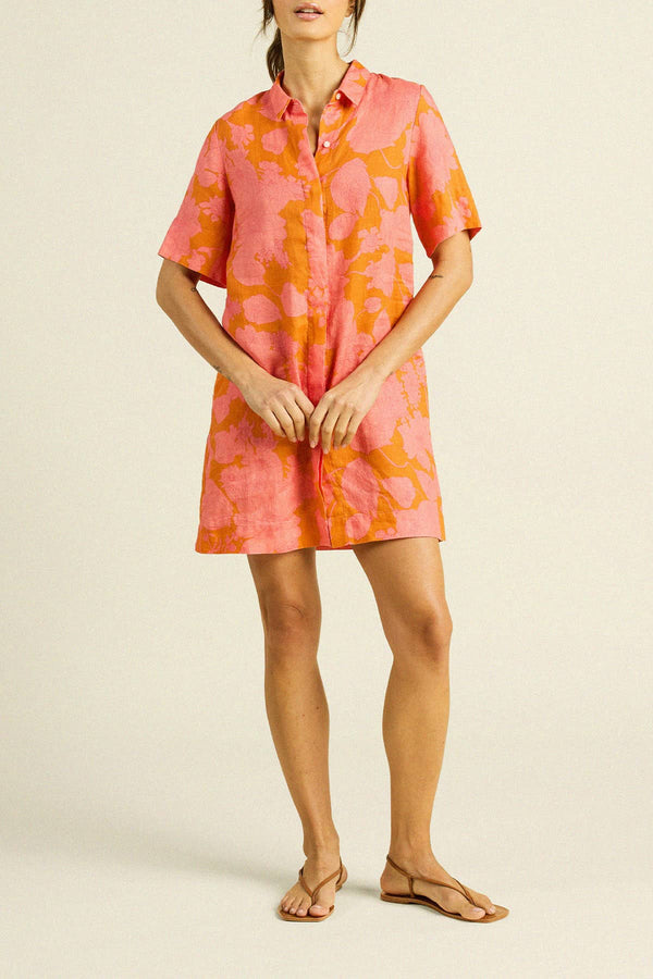 Birds of Paradis by Trovata Dana Dress Amberglow