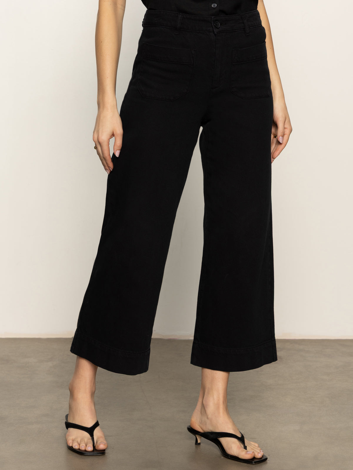 Sanctuary Soft Marine Wide Leg Crop