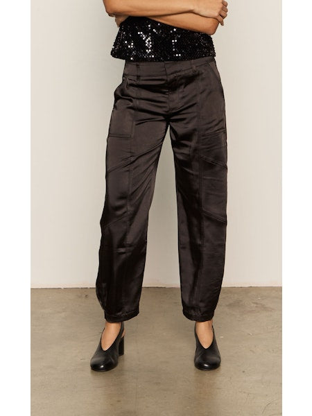 Sanctuary Sahara Satin Tapered Pant Black