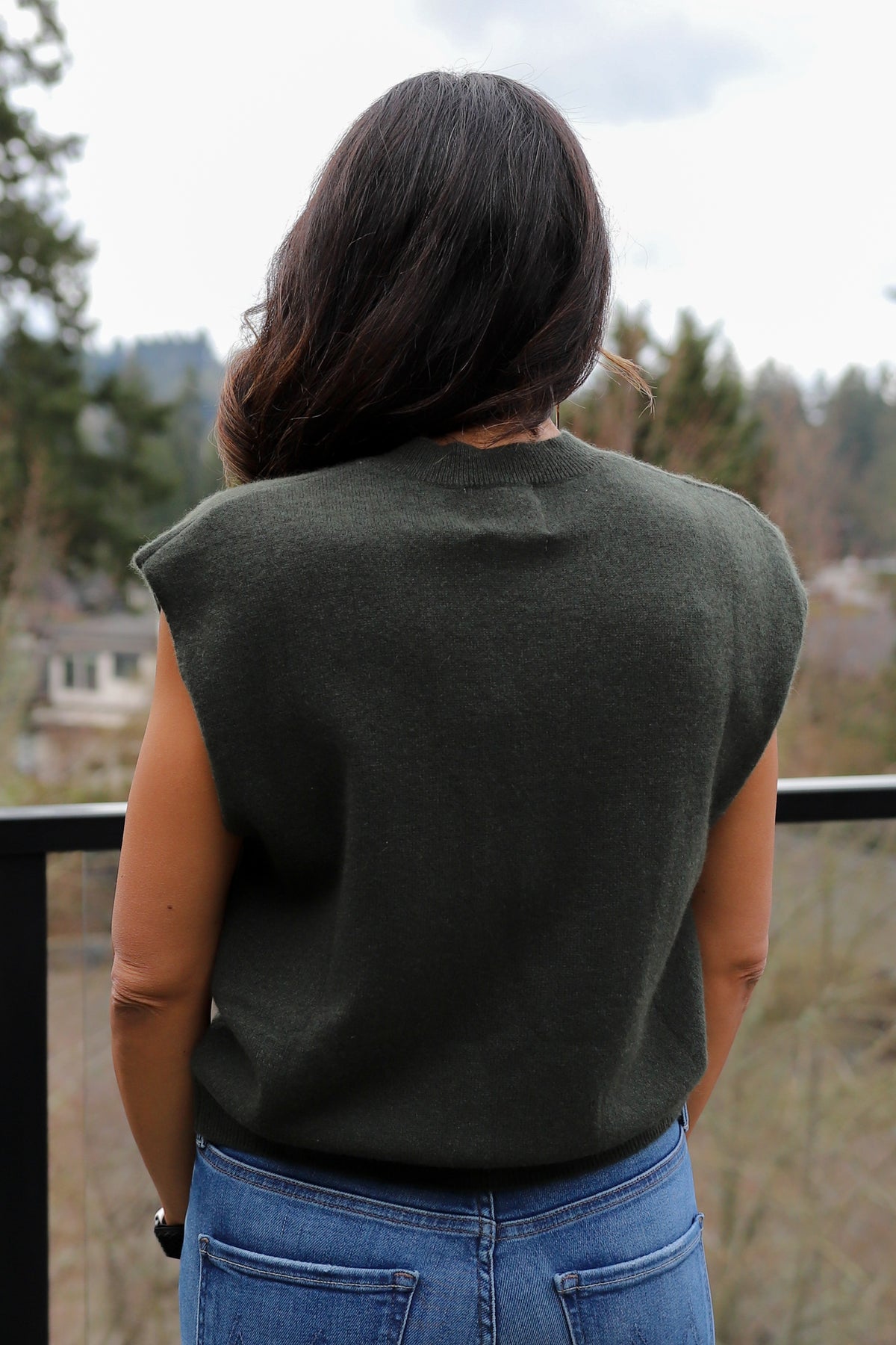 Colorush Lucca Crew Tank in Khaki