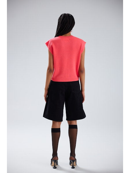 Colorush Lucca Crew Tank in Grapefruit