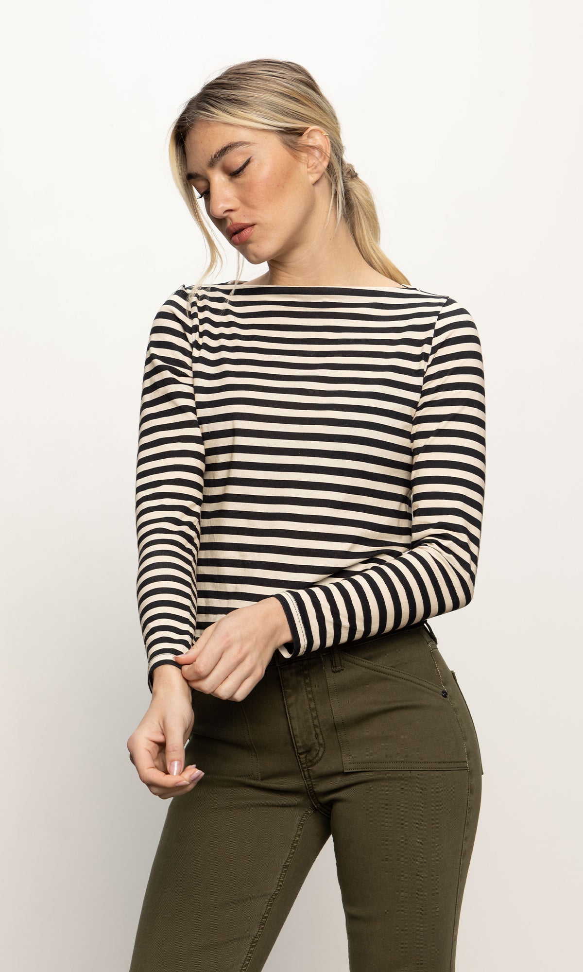 Sanctuary Boatneck LS Tee Light Oak