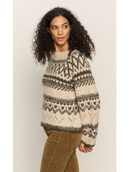 Sanctuary Fairisle Crew Neck Sweater