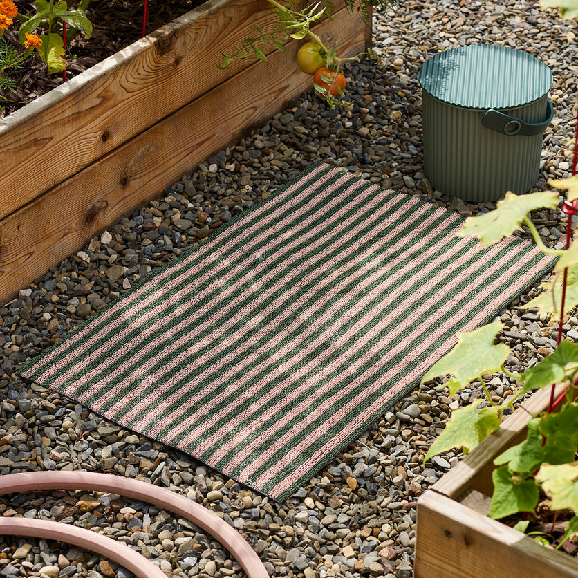 Chilewich Breton Stripe Shag Doormat 18x26