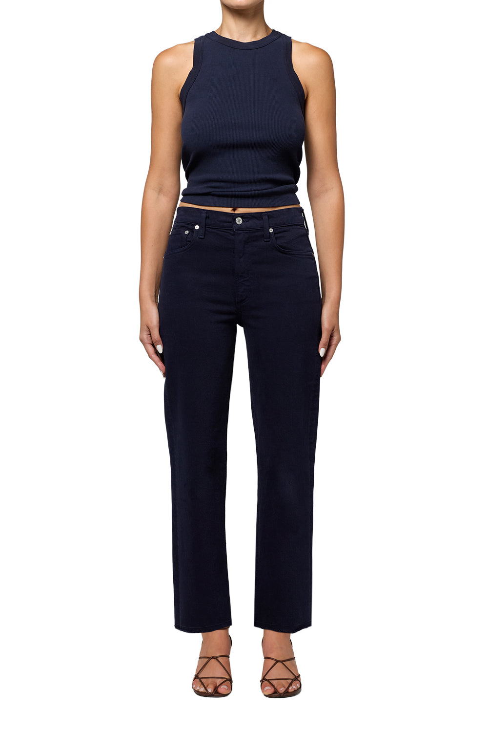 Citizens of Humanity Palma Straight Clean Hem in Navy