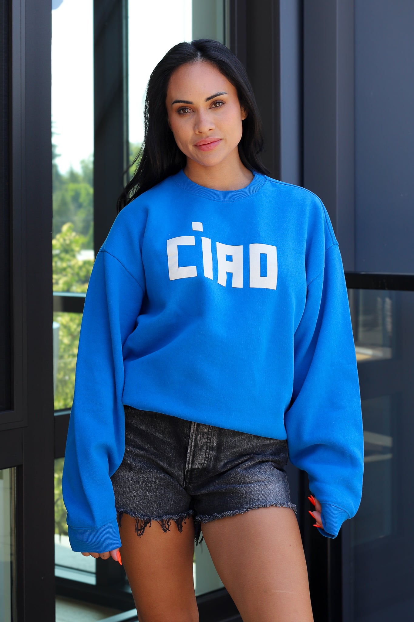 Clare V. Ciao Oversized Sweatshirt