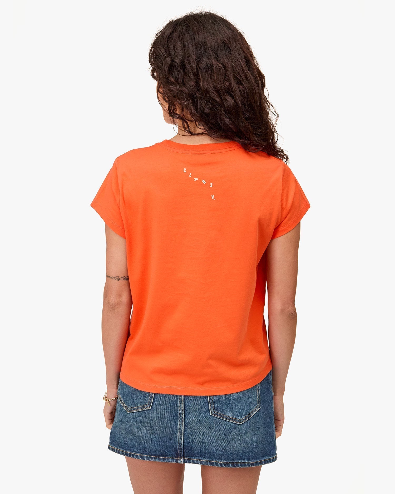 Clare V. Classic Tee Californie Orange