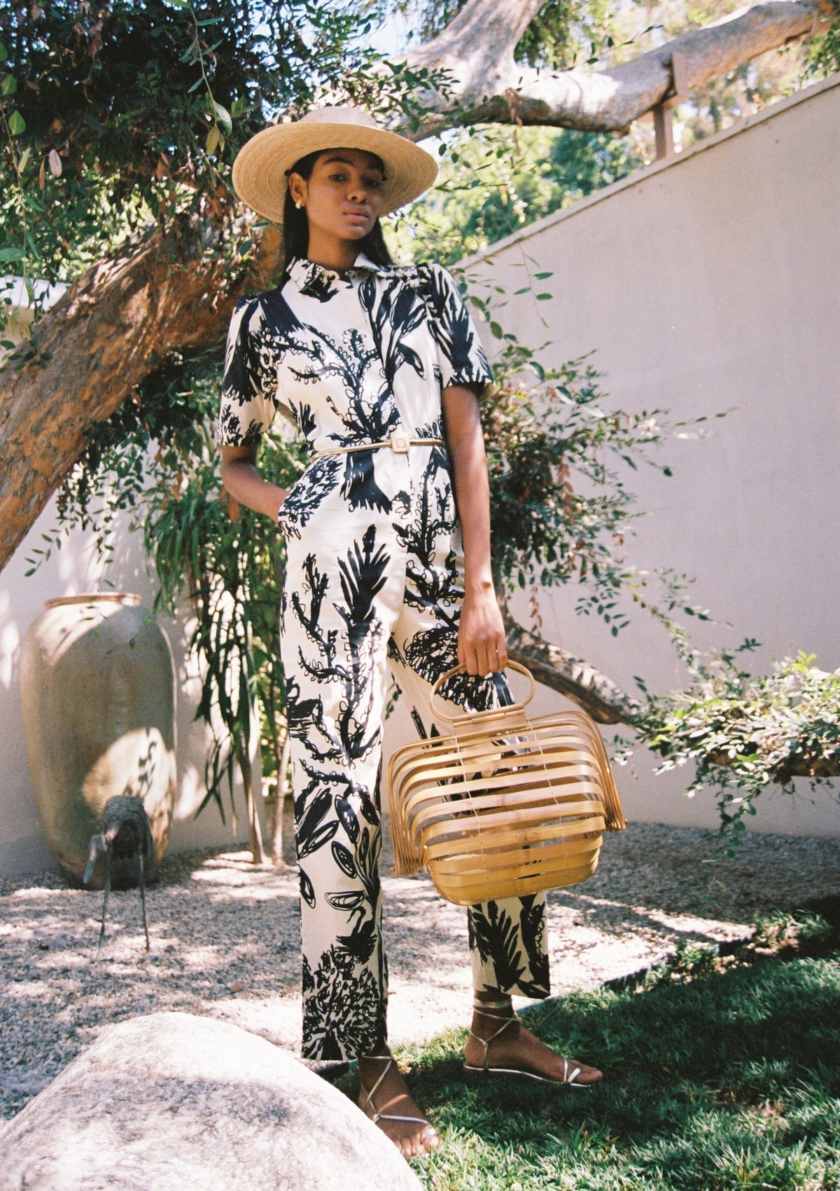 BEL KAZAN Kami Jumpsuit in Lagoon