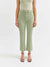 Daze Denim Shy Girl Raw Cut in Pistachio