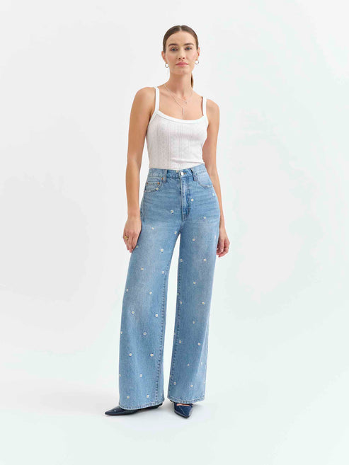 Daze Denim Far Out Wide Leg in Daze-y