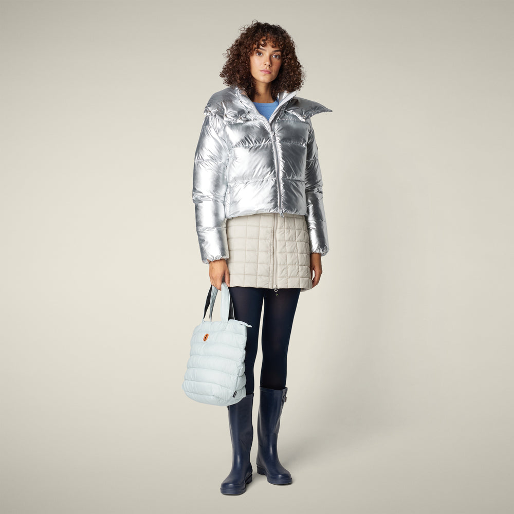 Save The Duck Giselle Puffer Coat in Silver