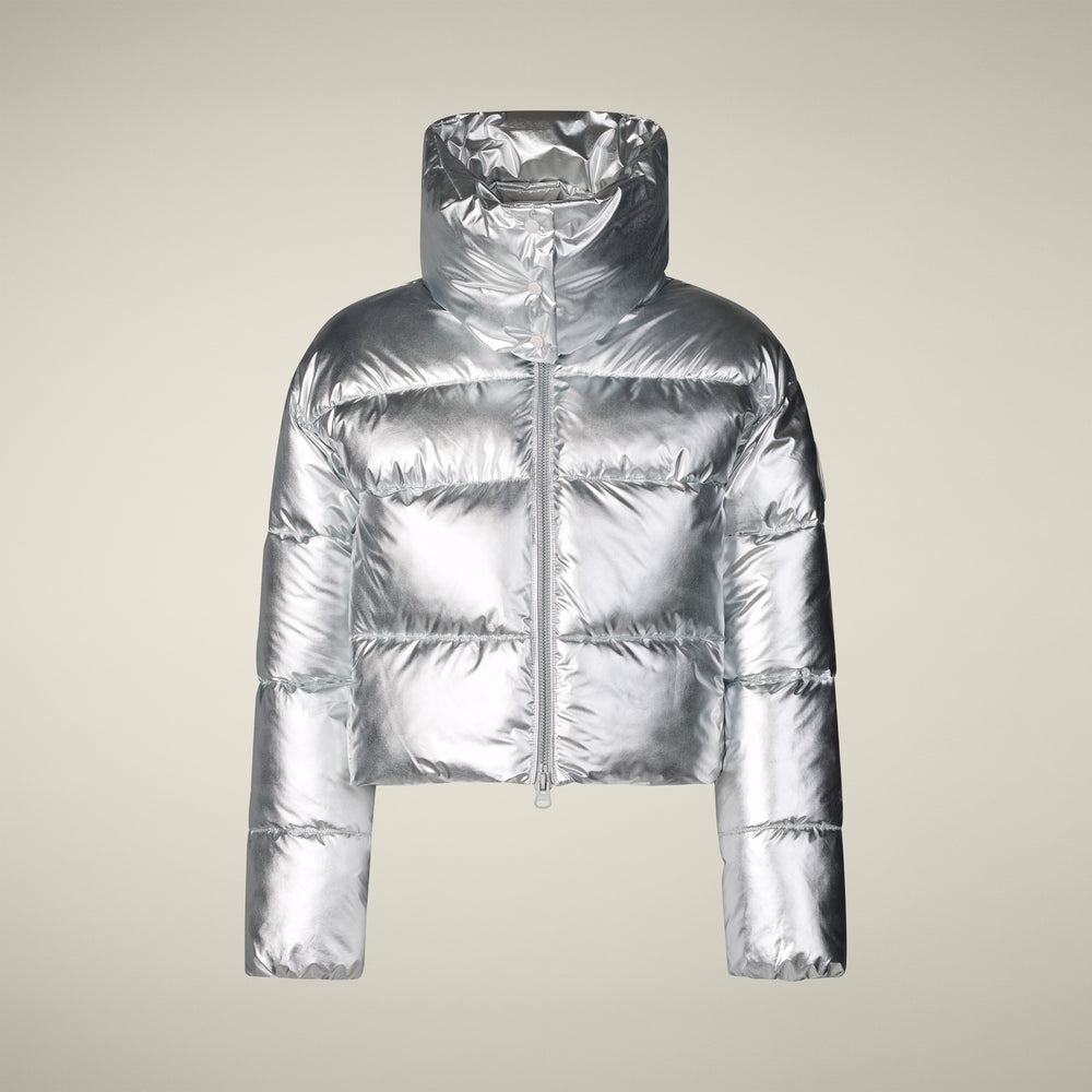 Save The Duck Giselle Puffer Coat in Silver