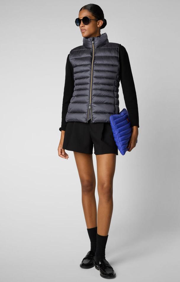 Save The Duck Lynn Vest in Ebony Grey