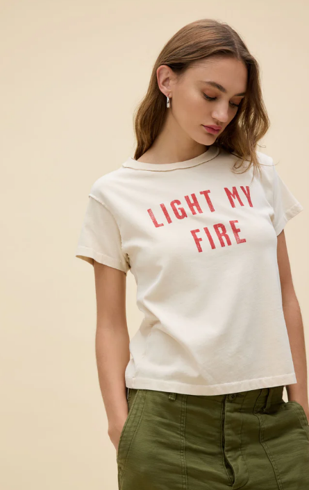 DAYDREAMER The Doors Light My Fire Reverse Girlfriend Tee