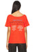 DAYDREAMER Bruce Springsteen Born In The USA Off The Shoulder Tee Red