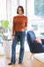 Daze Denim Go-Getter High Rise Flare in Infinity