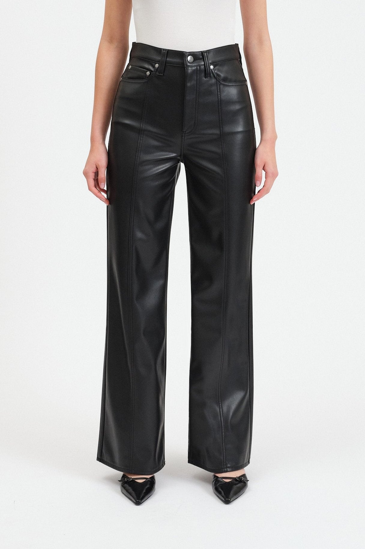 Daze Denim Far Out High Rise Wide Leg in Cinematic