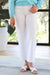 Daze Denim Siren Patch Pocket Wide Ankle in Marshmallow