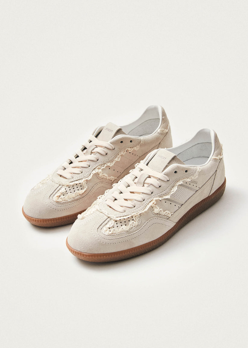ALOHAS Tb.490 Crochet Leather Sneakers Cream
