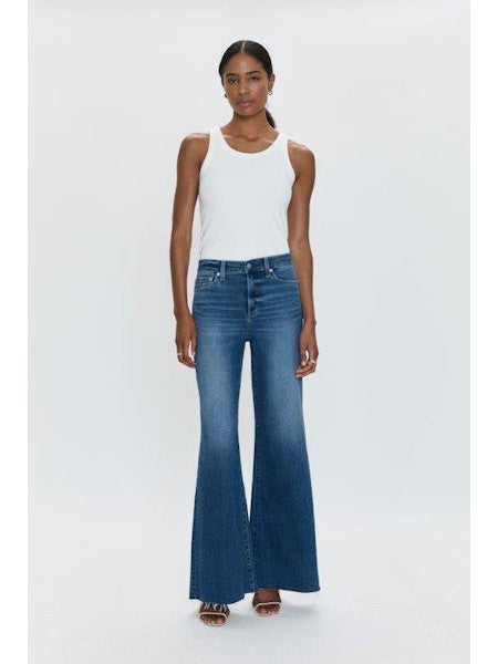 PISTOLA Izzy Mid Rise Wide Leg in Study