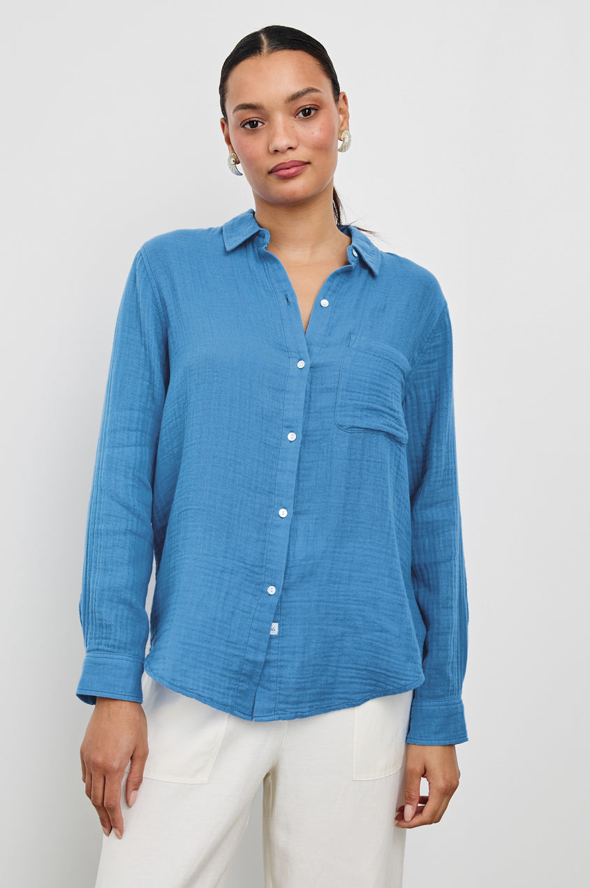 Rails Ellis Shirt in French Blue