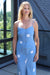 EMERSON FRY Bias Delicate Dress in Indigo Eclipse