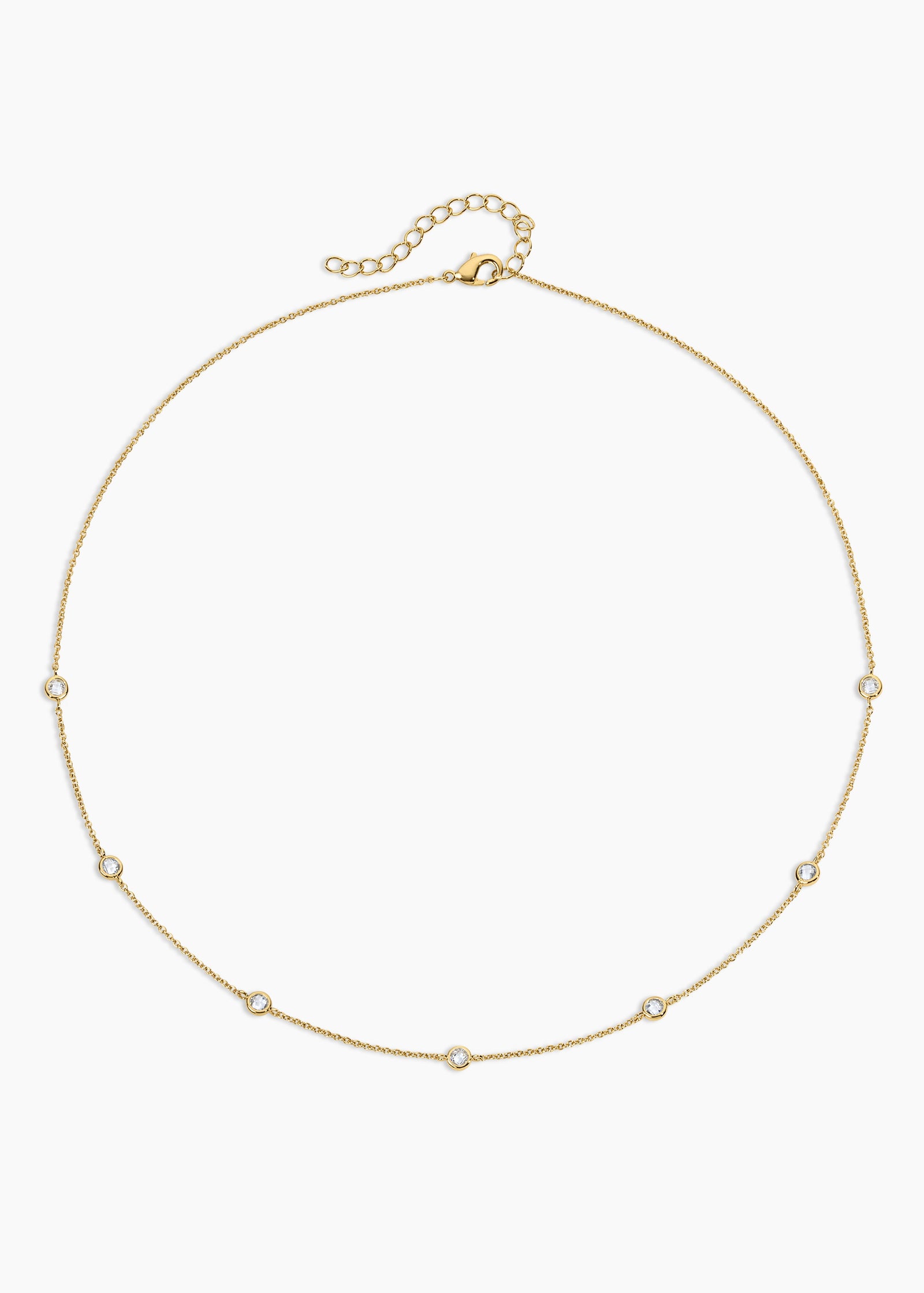 Electric Picks Strand Necklace Gold