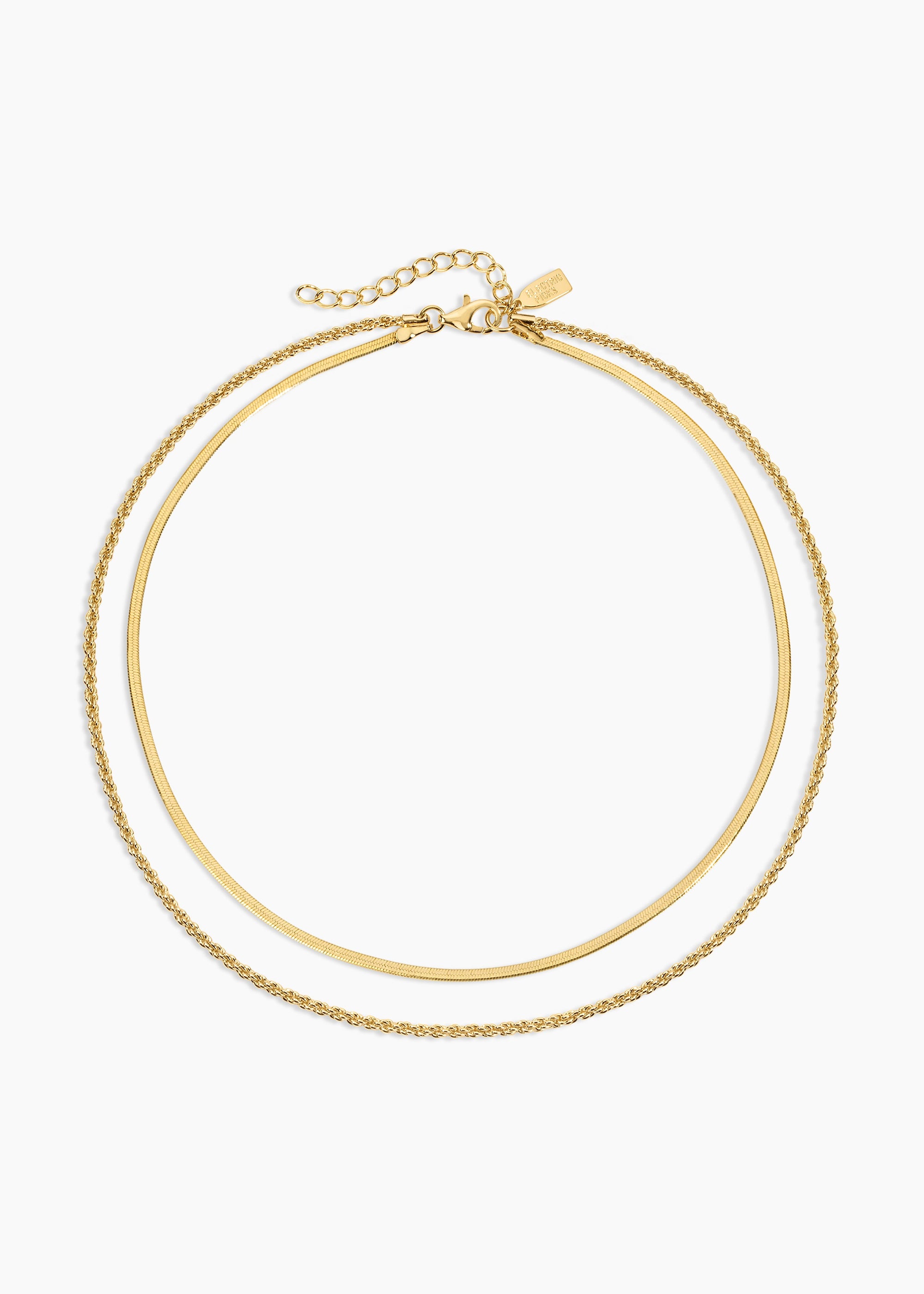 Electric Picks Twice As Nice Necklace Gold