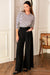 EMERSON FRY Tulip Wide Leg in Black