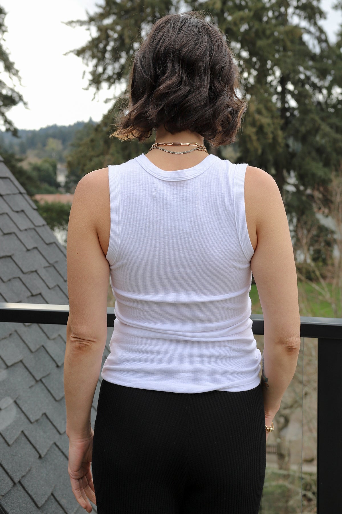 Enza Costa Textured Rib Sleeveless U