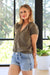 FRAME Le Grand Garcon Short in Divine