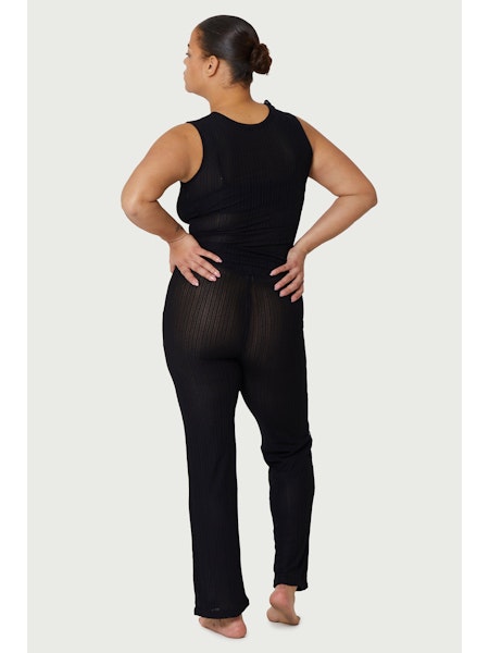 Find Me Now Ribbed Mesh Tie Tank