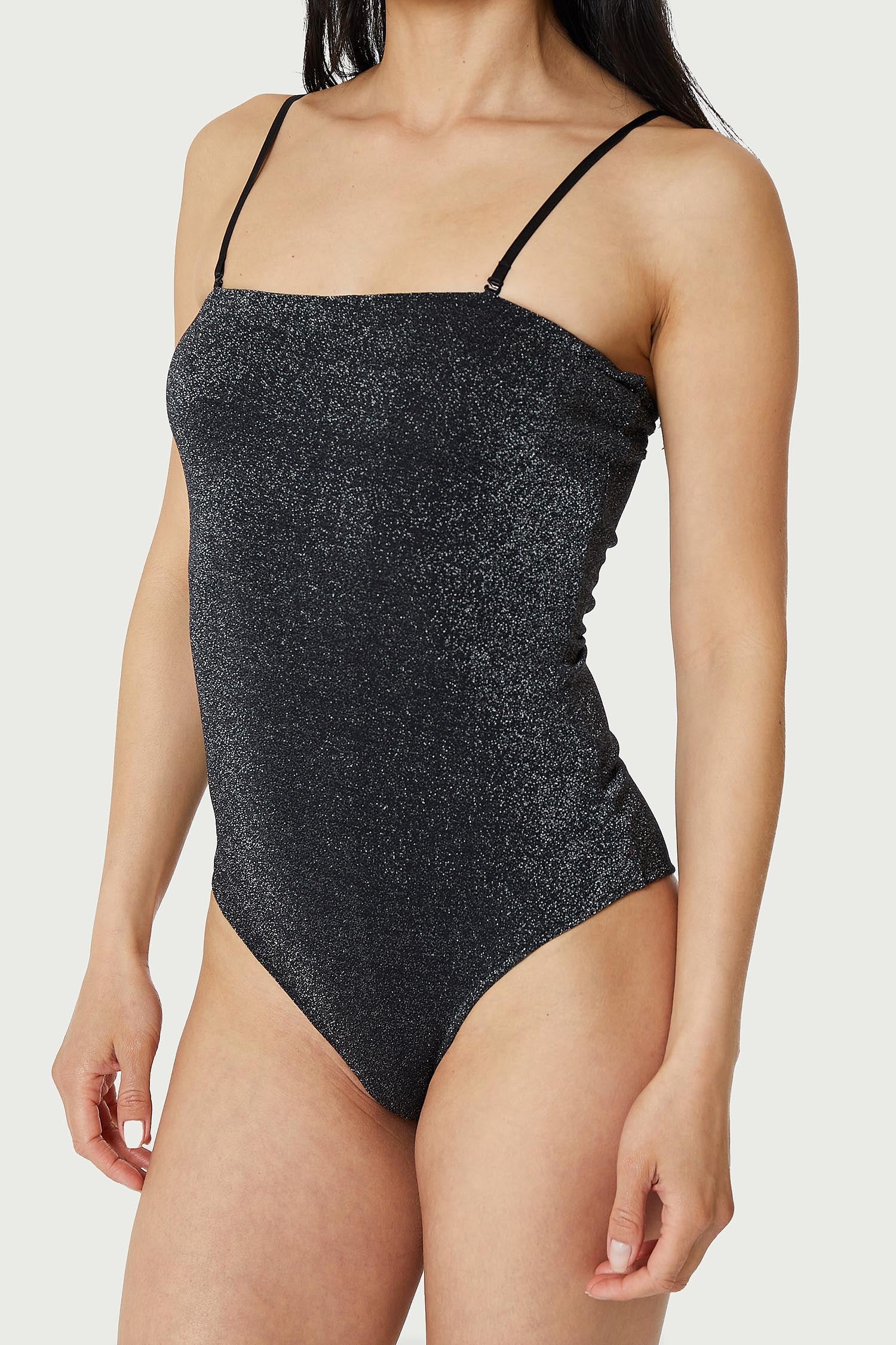 Find Me Now Light Lurex Tube Top One Piece