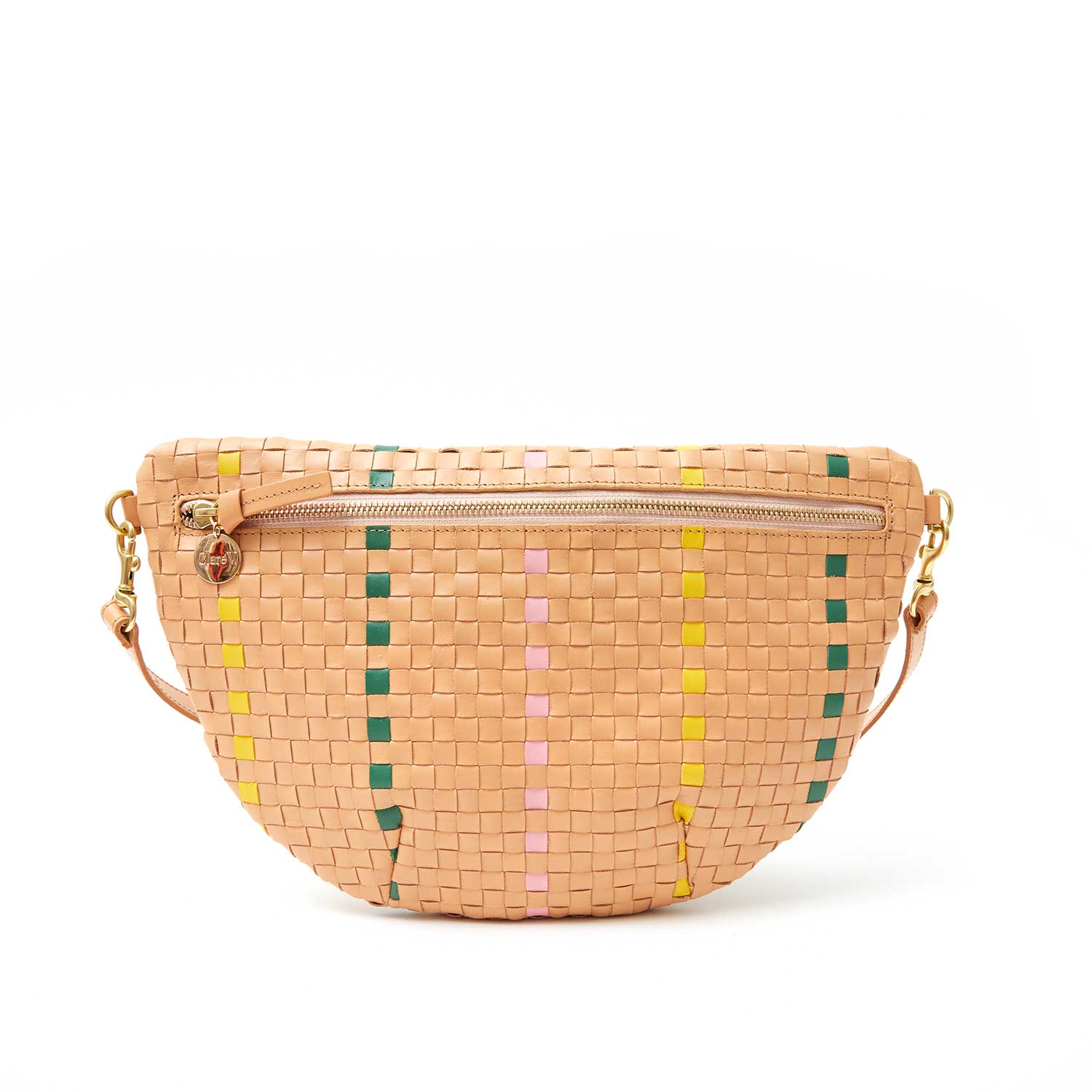 Clare V. Woven Checker Grande Fanny