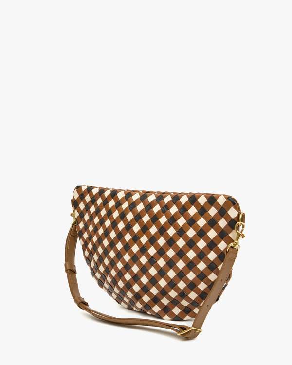 Clare V. Grande Fanny - Medium Woven Diagonal