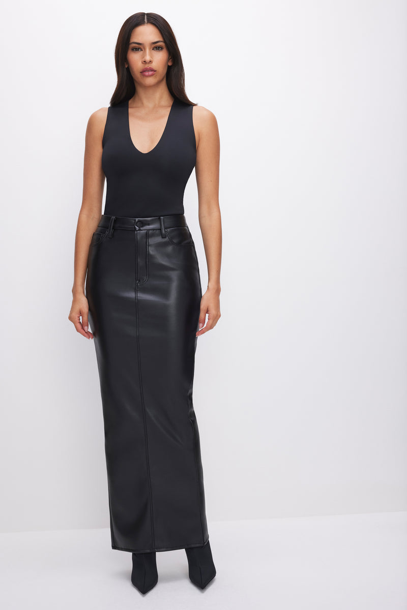 Good American Sculpting Deep V Tank Bodysuit