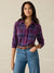 Faherty Legend Sweater Shirt in Snowberry Plaid
